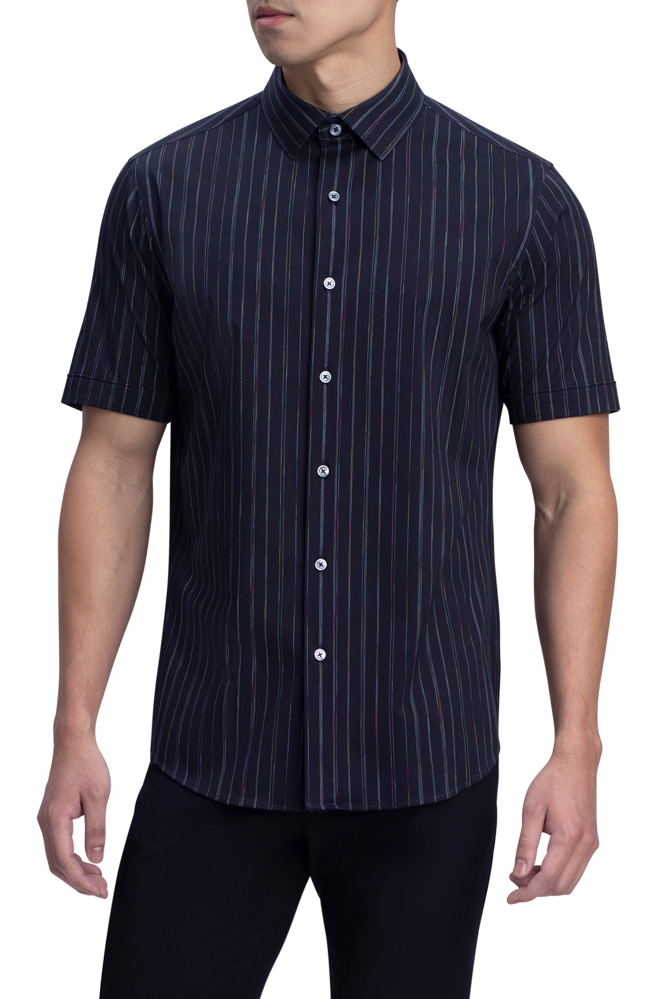 Veste En Cuir BUGATCHI Uomo – Moto Style Noir – Neuf Avec étiquettes Taille M