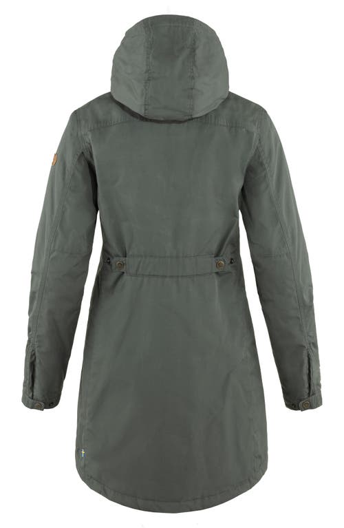 Shop Fjall Raven Fjällräven Kiruna Water Resistant Parka In Basalt