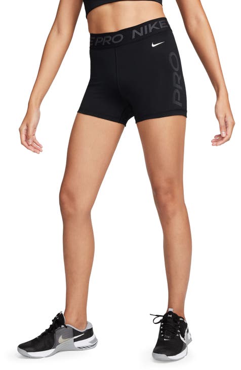 Nike Womens Pro 3 Inch Compression Shorts (Black, X-Large