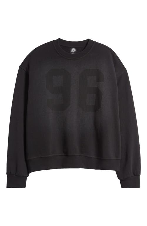 96 Oversize Varsity Sweatshirt in Black