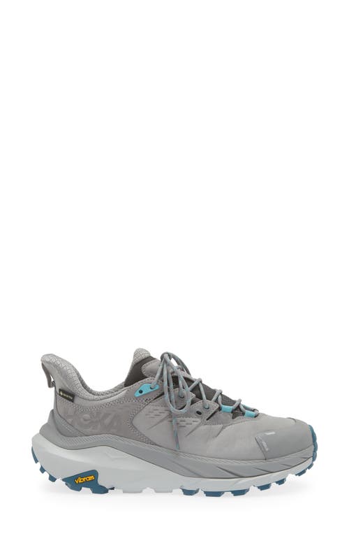 Hoka Kaha 2 Gtx Gore-tex® Waterproof Trail Running Shoe In Sharkskin/blue Coral