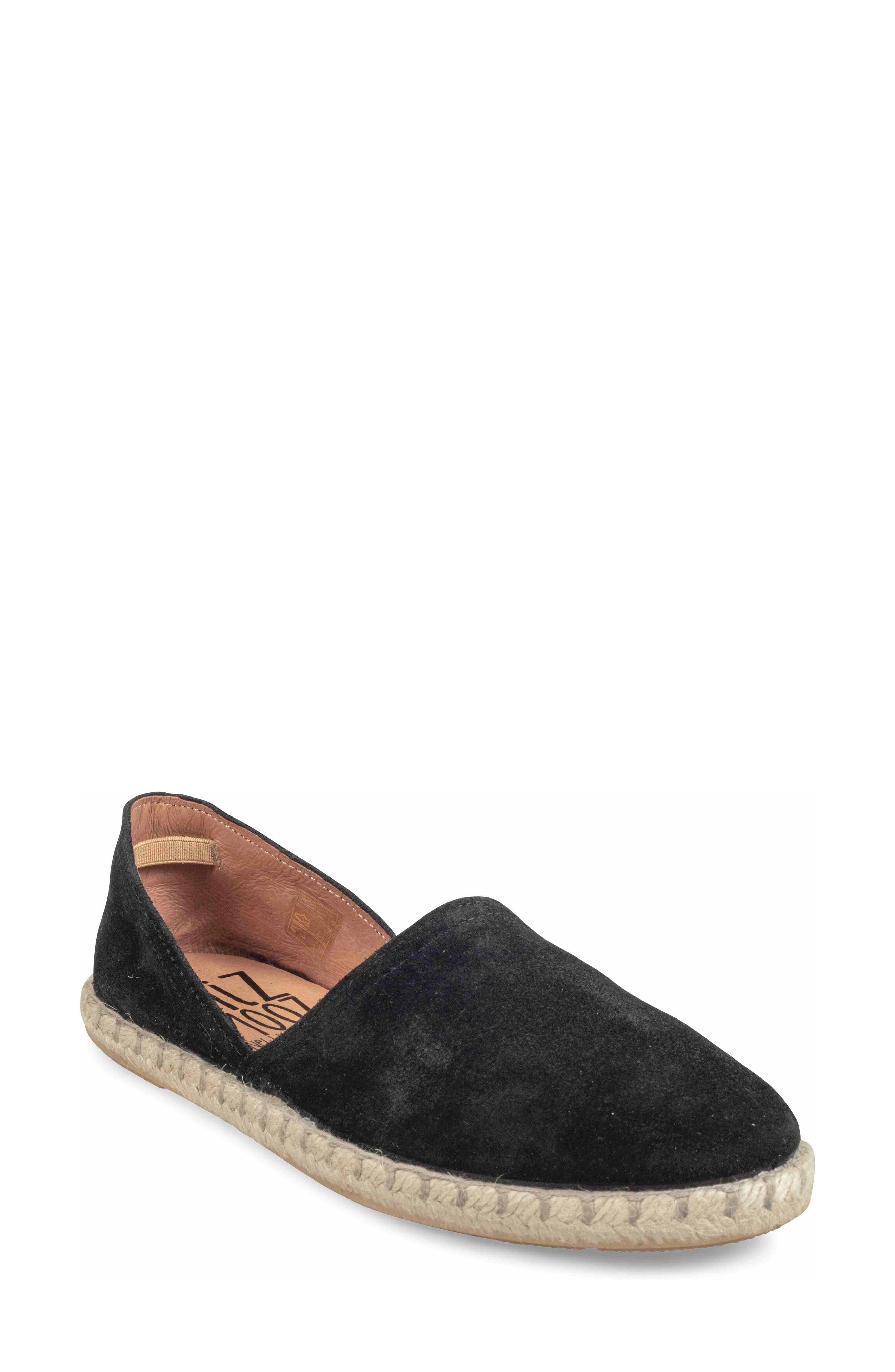 Miz Moos Celestine Espadrille Flat, Black
