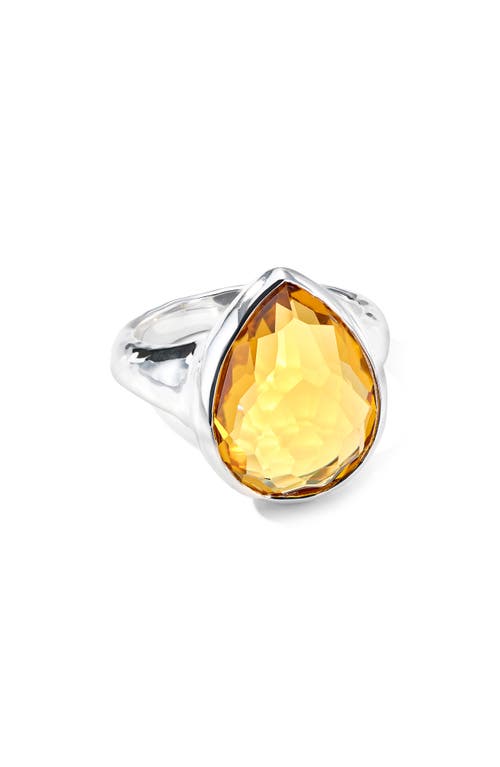 Shop Ippolita Rock Candy Citrine Ring In Cognac Citrine