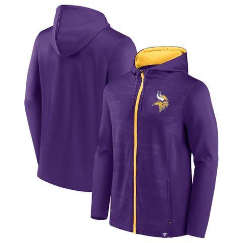 Minnesota Vikings Infant Allover Print Raglan Full-Zip Jumper - Purple