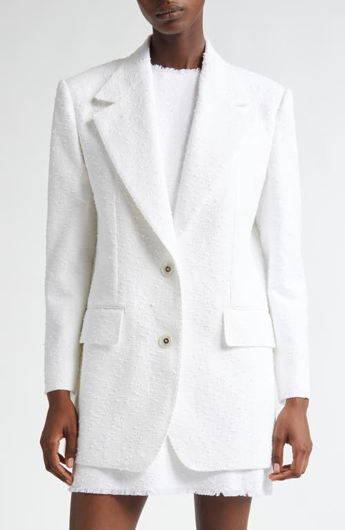 Dolce & Gabbana Single-breasted Raschel Tweed Jacket In Yellow