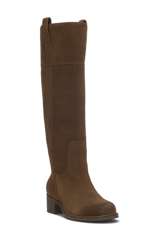 Lucky Brand Women's Hybiscus Knee-high Riding Boots In Desert Palm Oil Suede