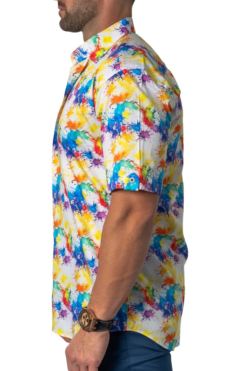 Maceoo Regular Fit Galileo Paint Splatter Short Sleeve Button Up Shirt Nordstrom Maceoo Regular Fit Galileo Paint Splatter Short Sleeve Button Up Shirt Nordstrom