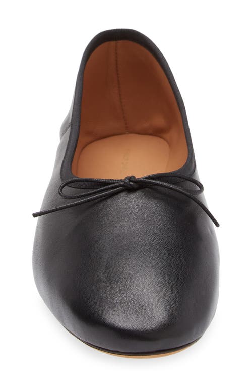 Shop Mansur Gavriel Dream Ballerina Flat In Black/black