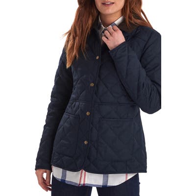Barbour Helvellyn Quilted Jacket, US / 8 UK - Blue