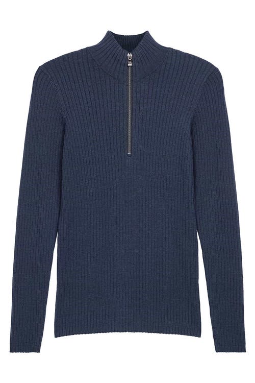 Shop Anatomie Stacey Ribbed Sweater In Navy