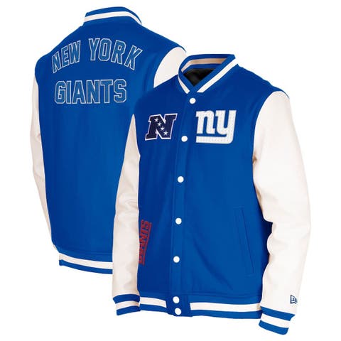 Men's Mitchell & Ness White New York Yankees City Collection Satin Full-Snap Varsity Jacket