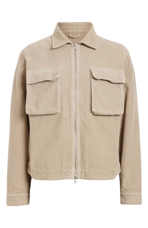 Shop Allsaints Clifton Corduroy Jacket In Dune Taupe