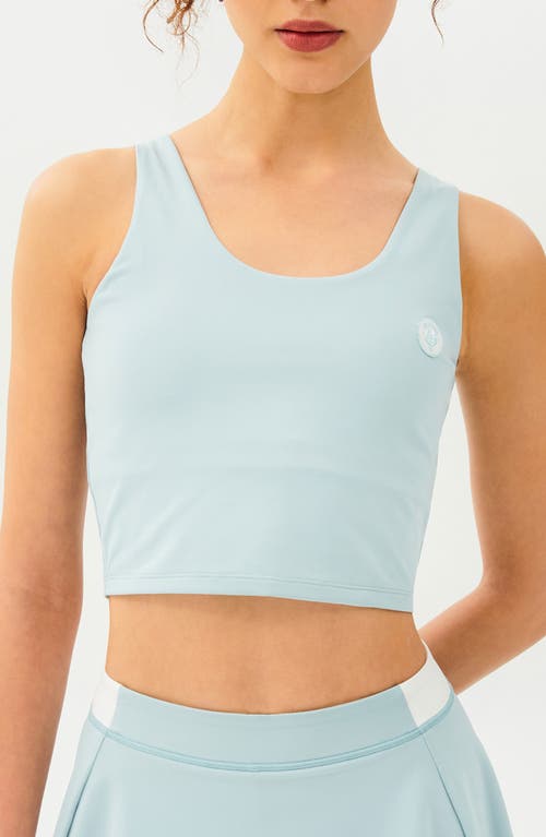 Shop Splits59 Spring Rigor Longline Sports Bra In Teal/white