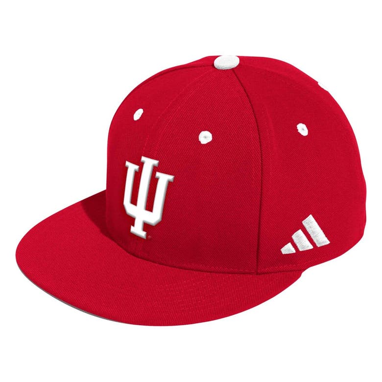 Shop Adidas Originals Adidas Crimson Indiana Hoosiers On-field Baseball Fitted Hat