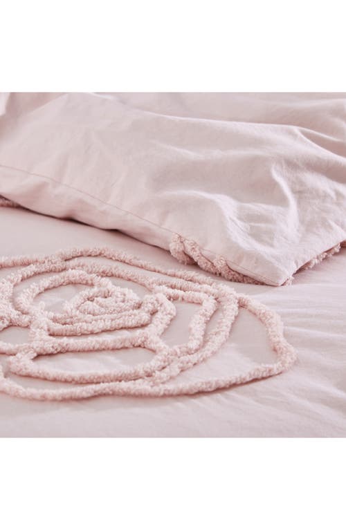 Betsey Johnson Rambling Rose Duvet Cover & Sham Set In Light Pastel Pink