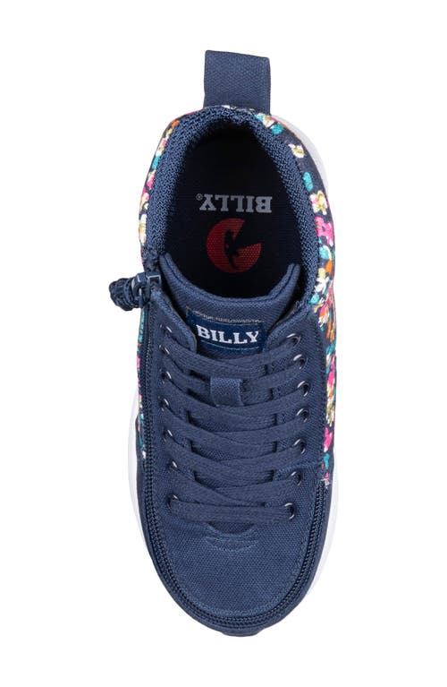 Shop Billy Footwear Kids' Goat Classic High Top Sneaker In Navy Floral