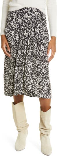 Isabel marant black discount and white skirt