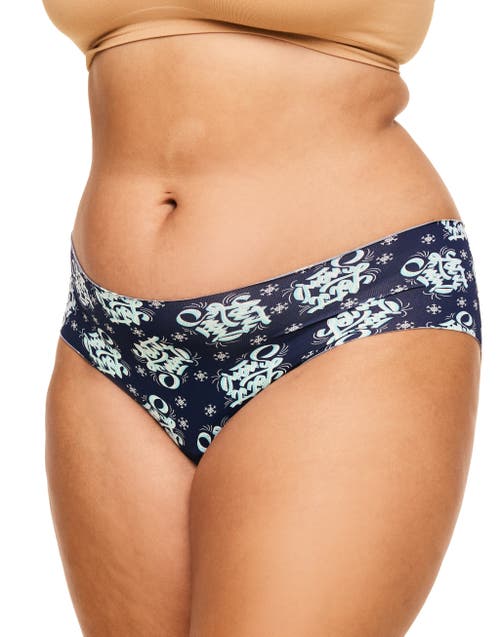 Adore Me Mabel Hipster Panties In Novelty Blue