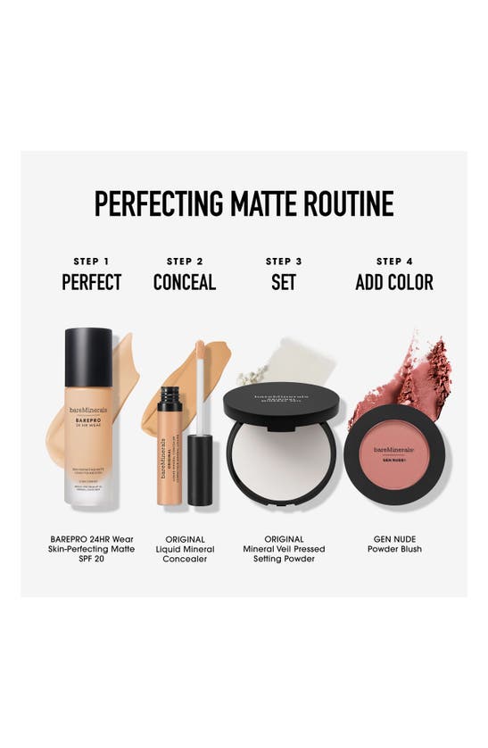 Shop Bareminerals Barepro 24hr Wear Skin-perfecting Matte Liquid Foundation Mineral Spf 20 Pa++ In Deep 56 Cool