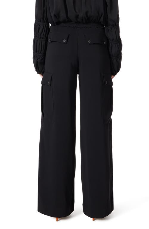 Do By Dee Ocleppo Cargo Wide Leg Suiting Pants In Black