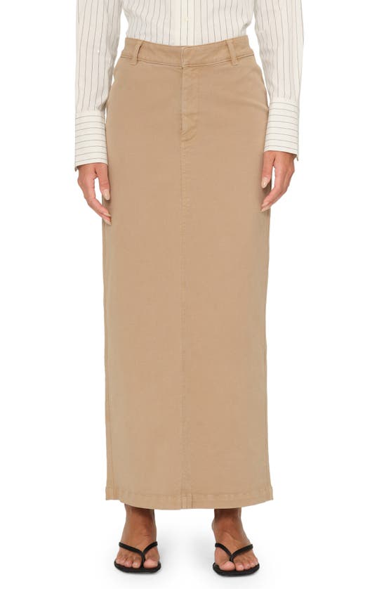 Dl1961 Asra Twill Maxi Skirt In Sepia Twill