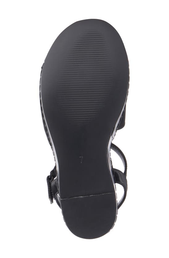 Shop Olivia Miller Magnetic Platform Wedge Sandal In Black