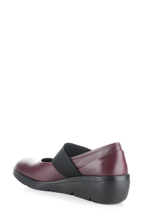 Shop Fly London Dakota Mary Jane Wedge In Bordeaux Dakota