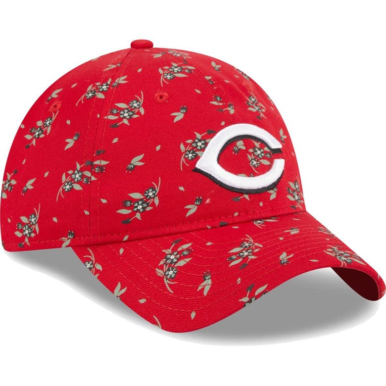 New Era Kids' Youth Red Cincinnati Reds Bloom 9twenty Adjustable Hat ...