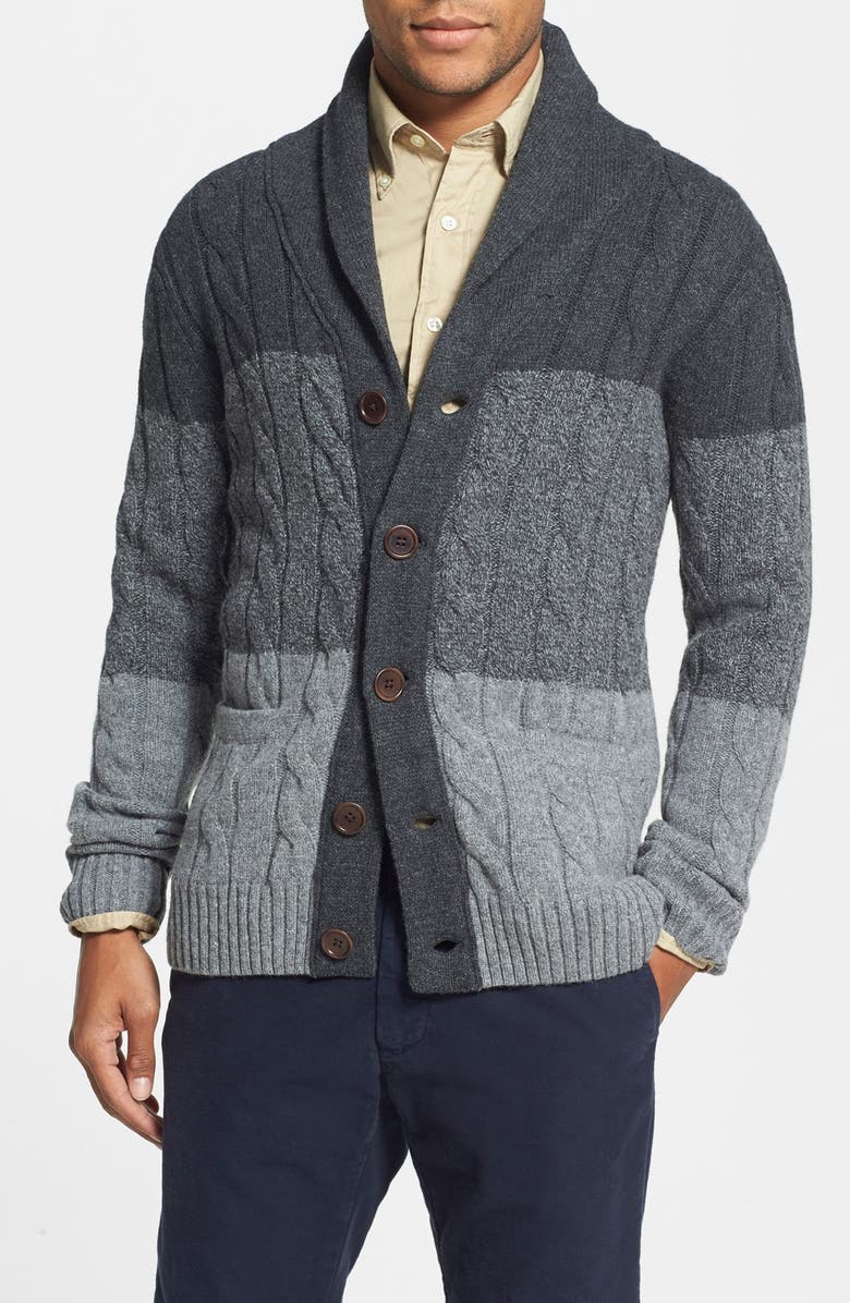 Gant Cable Knit Wool Cardigan | Nordstrom