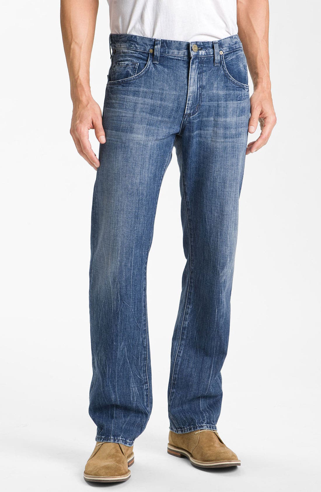 high waisted fringe jeans