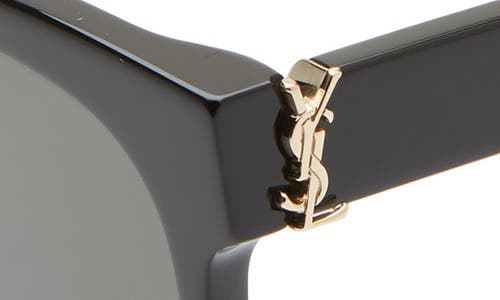 Saint Laurent Women's Square Sunglasses, 54mm In Black/grey