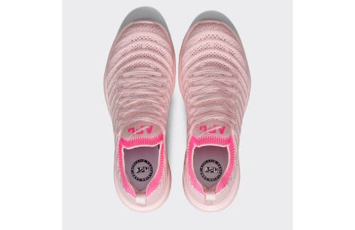 Shop Apl Athletic Propulsion Labs Techloom Wave Sneakers In Bleached Pink/fusion Pink