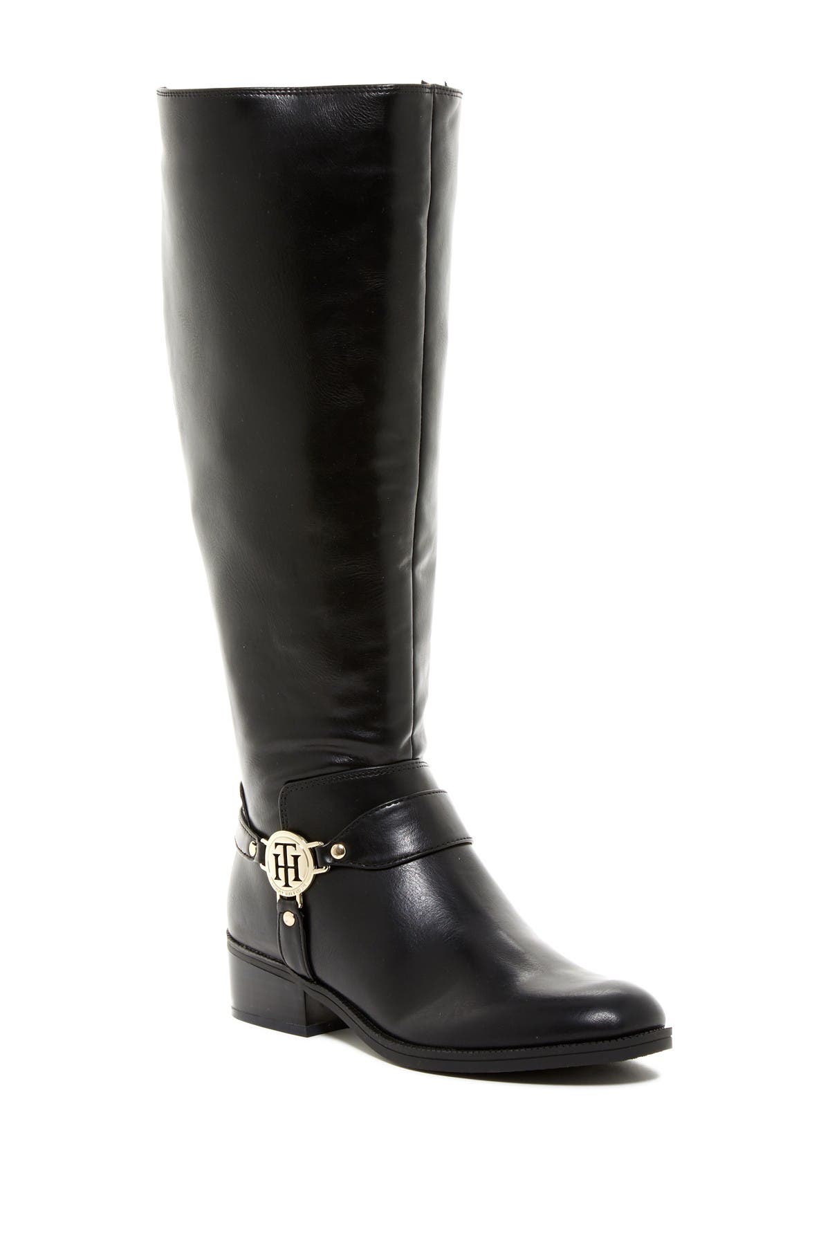 tommy hilfiger wide calf riding boots