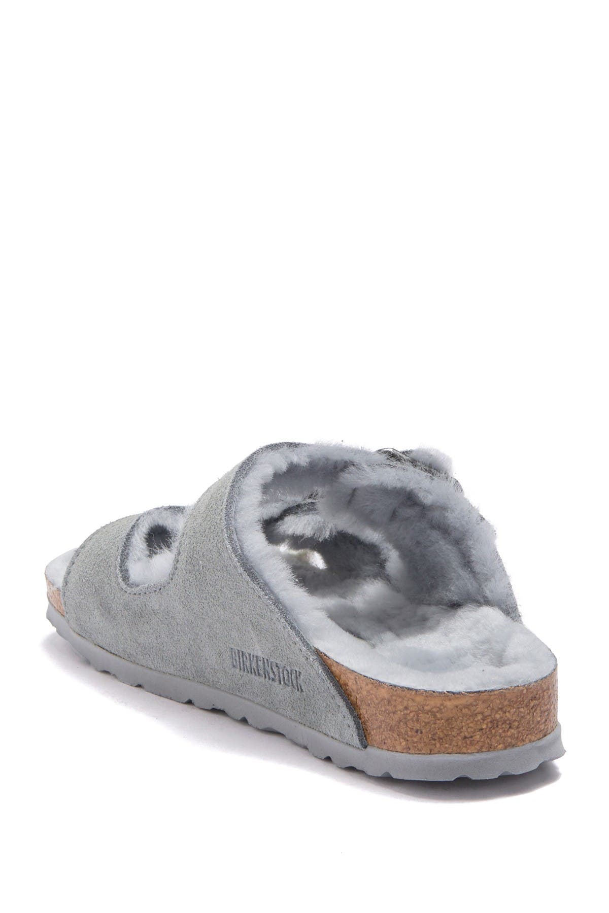 nordstrom rack birkenstock sandals on Birkenstock Arizona Genuine Sheep Fur Lined Slide Sandal Discontinued Nordstrom Rack