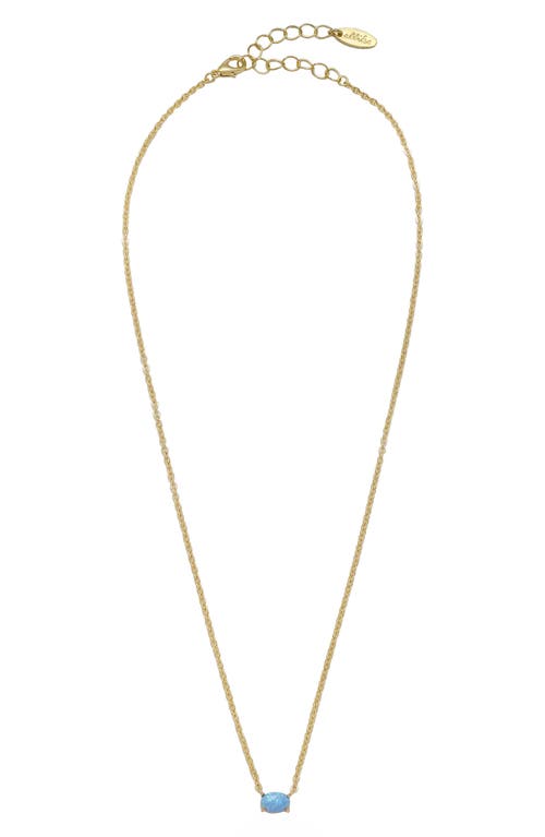 Ettika Blue Opal Pendant Necklace in Gold at Nordstrom