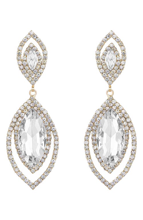 Ettika Large Crystal Drop Earrings in Gold at Nordstrom