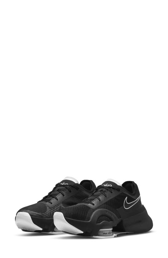 Nike Air Zoom Superrep 3 Hiit Class Training Shoe In Black/ White/ Black