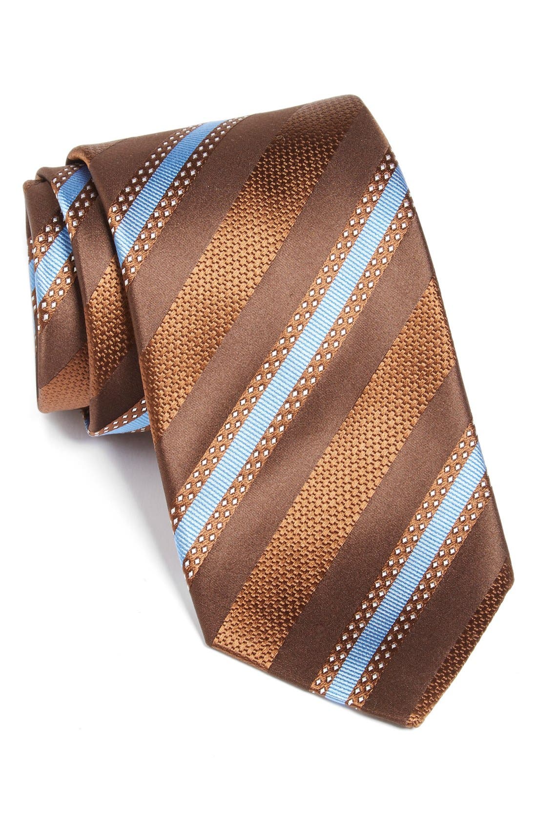 David Donahue Stripe Silk Tie Nordstrom