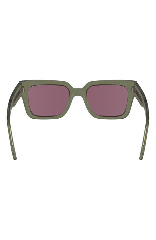 Paul Smith Kenton 52mm Rectangular Sunglasses In Khaki