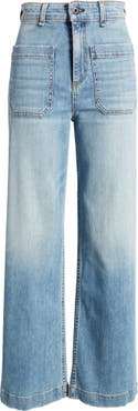 ASKK NY Sailor High-Waist Wide-Leg Jeans