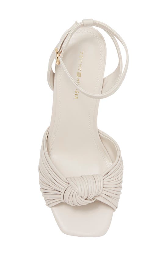 Shop Tommy Hilfiger Sarifina Knotted Strap Sandal In Cream