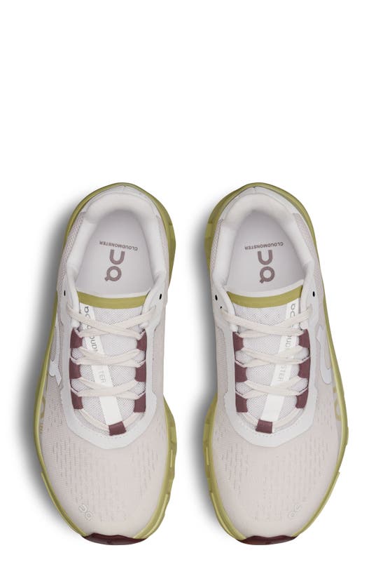 On Cloudmster Sneaker In Frost/ Acacia