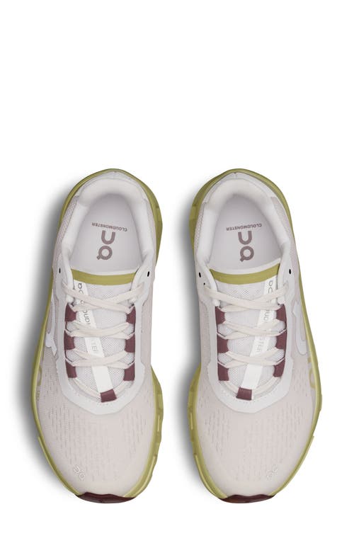 On Cloudmster Sneaker In Frost/acacia