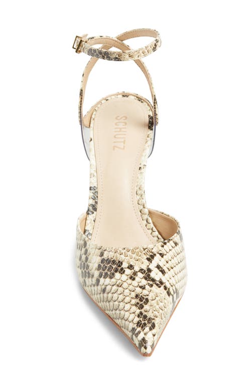 SCHUTZ SCHUTZ SKYE ANKLE STRAP POINTED TOE PUMP