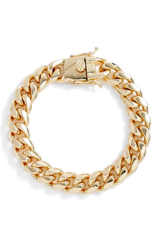SHYMI Tori Cuban Chain Bracelet in Gold at Nordstrom, Size 7
