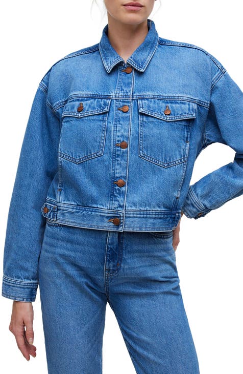 Madewell long hot sale denim jacket