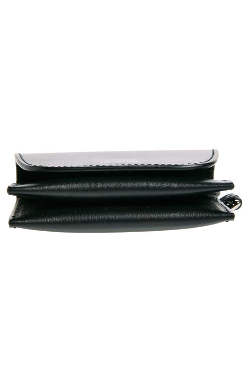 Lie Studio Lié Studio Stella Leather Wallet In Solid Black