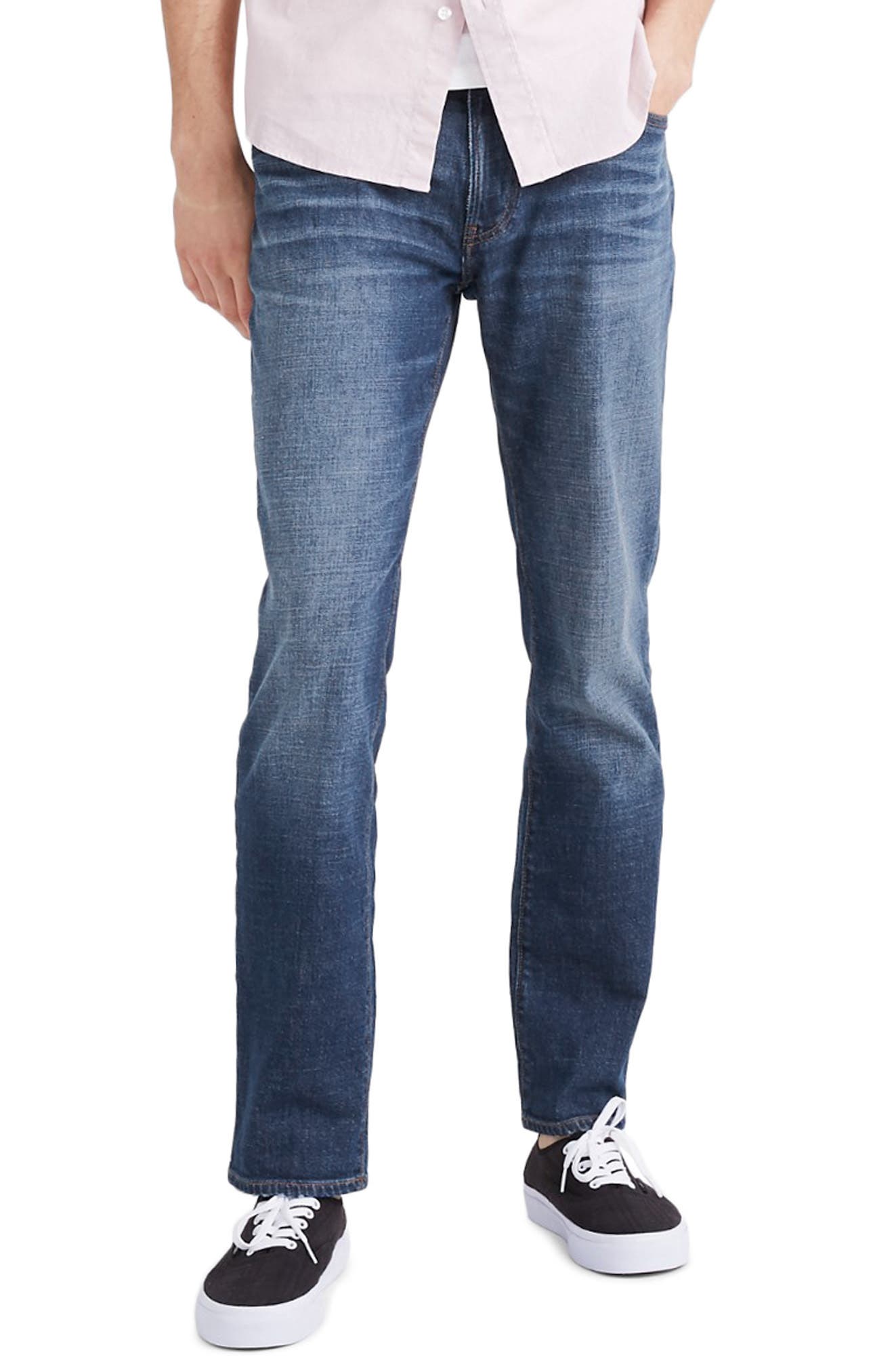 Men's Madewell Straight Everyday Flex Jeans, 29 x 32 - Blue Men's Madewell Straight Everyday Flex Jeans, 29 x 32 - Blue