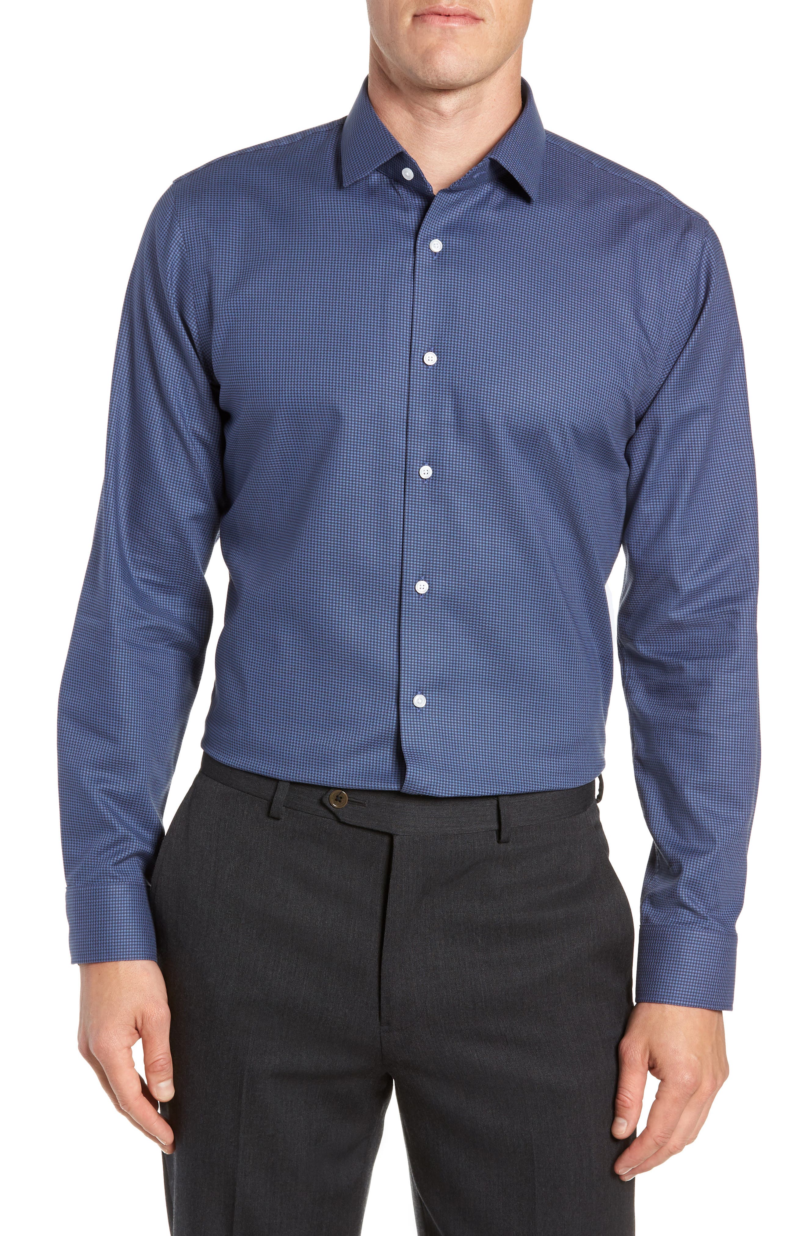 calibrate slim fit dress shirt