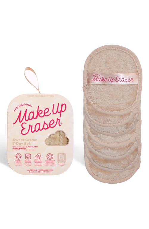 Shop The Original Makeup Eraser 7-day Chic Makeup Eraser Set With Laundry Bag In Sweet Cream